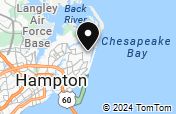 Map of kids rides Hampton Virginia