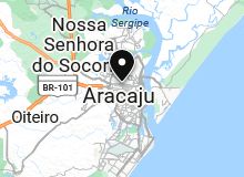 Map of Aracaju,Brazil