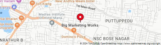 Map of Big Marketing Works   Chennai, Tamil Nadu