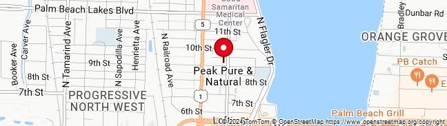 Map of Peak Pure & Natural - West Palm Beach