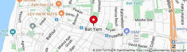Map of Bat Yam,Israel
