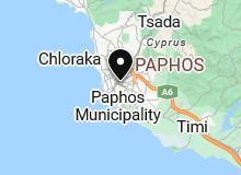 Map of Paphos,Cyprus