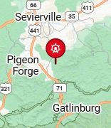 Map of distance to dollywood pigeon forge