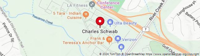 Map of Charles Schwab Office Leesburg