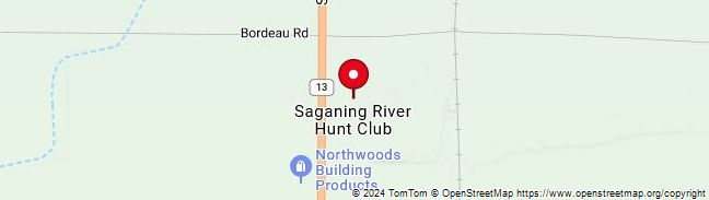 Map of saganing river hunt club