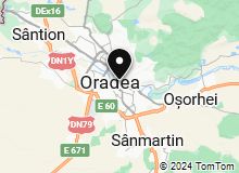 Map of Oradea,Romania