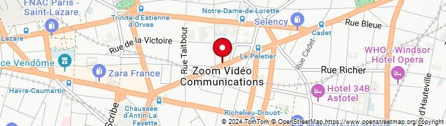 Map of zoom video communications