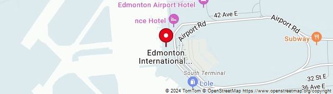 Map of Edmonton International,Canada