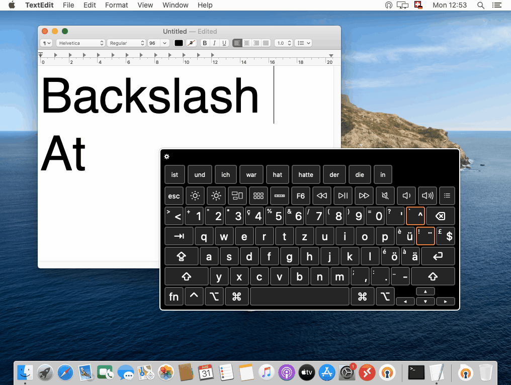 Backslash Mac