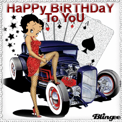 Image result for happy birthday betty boop Motorcycle gifs animated