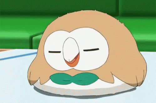 Image result for gif pokémon rowlet