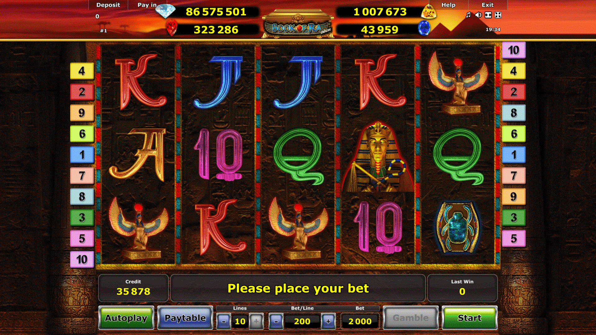 slot machines online highroller book of ra deluxe 10