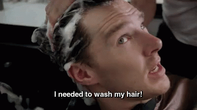 Image result for wash your hair gif