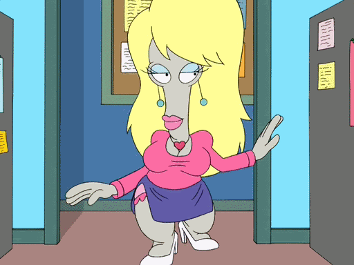 Image result for american dad roger as a woman