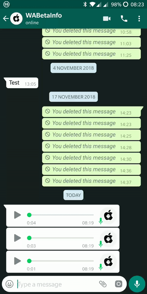 Whatsapp Test