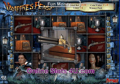 Play The Free Slot Vampires Feast Super Spin From SkillOnNet Casinos