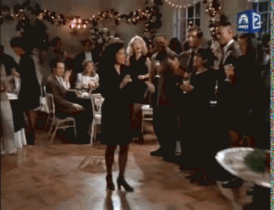 Image result for Elaine dancing on seinfeld gif